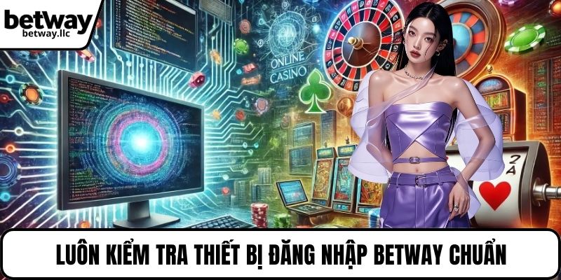 Luôn kiểm tra thiết bị đăng nhập BETWAY chuẩn